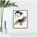 Picture of Feminine Flourish in Ink _GroupedProduct_Rectangle_Portrait_Canvas_Framed_