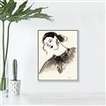 Picture of Feminine Flourish in Ink _GroupedProduct_Rectangle_Portrait_Canvas_Framed_