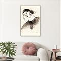 Picture of Feminine Flourish in Ink _GroupedProduct_Rectangle_Portrait_Canvas_Framed_