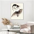 Picture of Feminine Flourish in Ink _GroupedProduct_Rectangle_Portrait_Canvas_Framed_