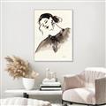 Picture of Feminine Flourish in Ink _GroupedProduct_Rectangle_Portrait_Canvas_Framed_