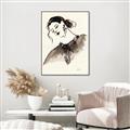 Picture of Feminine Flourish in Ink _GroupedProduct_Rectangle_Portrait_Canvas_Framed_