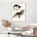 Picture of Feminine Flourish in Ink _GroupedProduct_Rectangle_Portrait_Canvas_Framed_