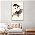 Picture of Feminine Flourish in Ink _GroupedProduct_Rectangle_Portrait_Canvas_Framed_