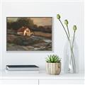 Picture of Shadows of the Old Barn _GroupedProduct_Rectangle_Landscape_Canvas_Framed_