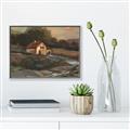 Picture of Shadows of the Old Barn _GroupedProduct_Rectangle_Landscape_Canvas_Framed_