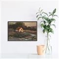 Picture of Shadows of the Old Barn _GroupedProduct_Rectangle_Landscape_Canvas_Framed_