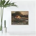 Picture of Shadows of the Old Barn _GroupedProduct_Rectangle_Landscape_Canvas_Framed_