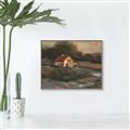 Picture of Shadows of the Old Barn _GroupedProduct_Rectangle_Landscape_Canvas_Framed_