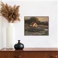 Picture of Shadows of the Old Barn _GroupedProduct_Rectangle_Landscape_Canvas_Framed_