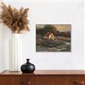 Picture of Shadows of the Old Barn _GroupedProduct_Rectangle_Landscape_Canvas_Framed_