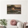 Picture of Shadows of the Old Barn _GroupedProduct_Rectangle_Landscape_Canvas_Framed_