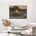 Picture of Shadows of the Old Barn _GroupedProduct_Rectangle_Landscape_Canvas_Framed_