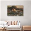 Picture of Shadows of the Old Barn _GroupedProduct_Rectangle_Landscape_Canvas_Framed_