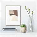 Picture of Mocha Symmetry I _GroupedProduct_Rectangle_Portrait_Canvas_Framed_