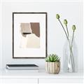 Picture of Mocha Symmetry I _GroupedProduct_Rectangle_Portrait_Canvas_Framed_