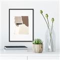 Picture of Mocha Symmetry I _GroupedProduct_Rectangle_Portrait_Canvas_Framed_