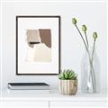 Picture of Mocha Symmetry I _GroupedProduct_Rectangle_Portrait_Canvas_Framed_