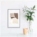 Picture of Mocha Symmetry I _GroupedProduct_Rectangle_Portrait_Canvas_Framed_