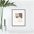 Picture of Mocha Symmetry I _GroupedProduct_Rectangle_Portrait_Canvas_Framed_