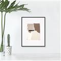 Picture of Mocha Symmetry I _GroupedProduct_Rectangle_Portrait_Canvas_Framed_