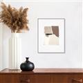 Picture of Mocha Symmetry I _GroupedProduct_Rectangle_Portrait_Canvas_Framed_
