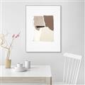 Picture of Mocha Symmetry I _GroupedProduct_Rectangle_Portrait_Canvas_Framed_