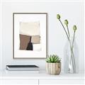 Picture of Mocha Symmetry II _GroupedProduct_Rectangle_Portrait_Canvas_Framed_
