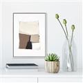 Picture of Mocha Symmetry II _GroupedProduct_Rectangle_Portrait_Canvas_Framed_