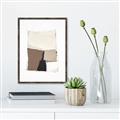 Picture of Mocha Symmetry II _GroupedProduct_Rectangle_Portrait_Canvas_Framed_