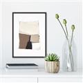 Picture of Mocha Symmetry II _GroupedProduct_Rectangle_Portrait_Canvas_Framed_