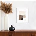 Picture of Mocha Symmetry II _GroupedProduct_Rectangle_Portrait_Canvas_Framed_