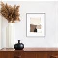 Picture of Mocha Symmetry II _GroupedProduct_Rectangle_Portrait_Canvas_Framed_