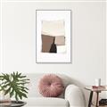 Picture of Mocha Symmetry II _GroupedProduct_Rectangle_Portrait_Canvas_Framed_