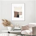 Picture of Mocha Symmetry II _GroupedProduct_Rectangle_Portrait_Canvas_Framed_