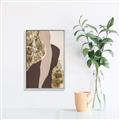 Picture of Golden Abstract _GroupedProduct_Rectangle_Portrait_Canvas_Framed_