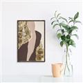 Picture of Golden Abstract _GroupedProduct_Rectangle_Portrait_Canvas_Framed_