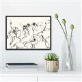 Picture of Blooming in Lines _GroupedProduct_Rectangle_Landscape_Canvas_Framed_