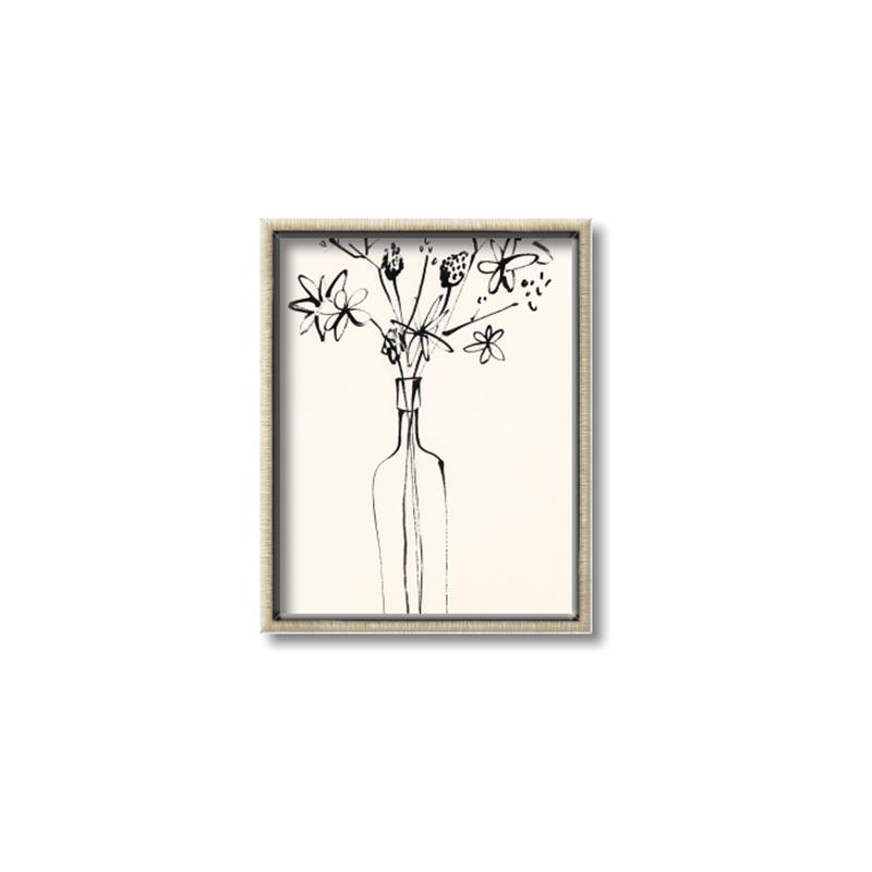 Picture of Sketched Flower _GroupedProduct_Rectangle_Portrait_Canvas_Framed_