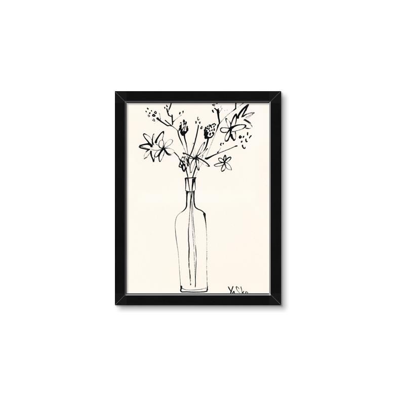 Picture of Sketched Flower _GroupedProduct_Rectangle_Portrait_Framed_Matted_
