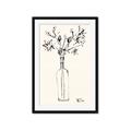 Picture of Sketched Flower _GroupedProduct_Rectangle_Portrait_Framed_Matted_