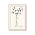 Picture of Sketched Flower _GroupedProduct_Rectangle_Portrait_Framed_Matted_
