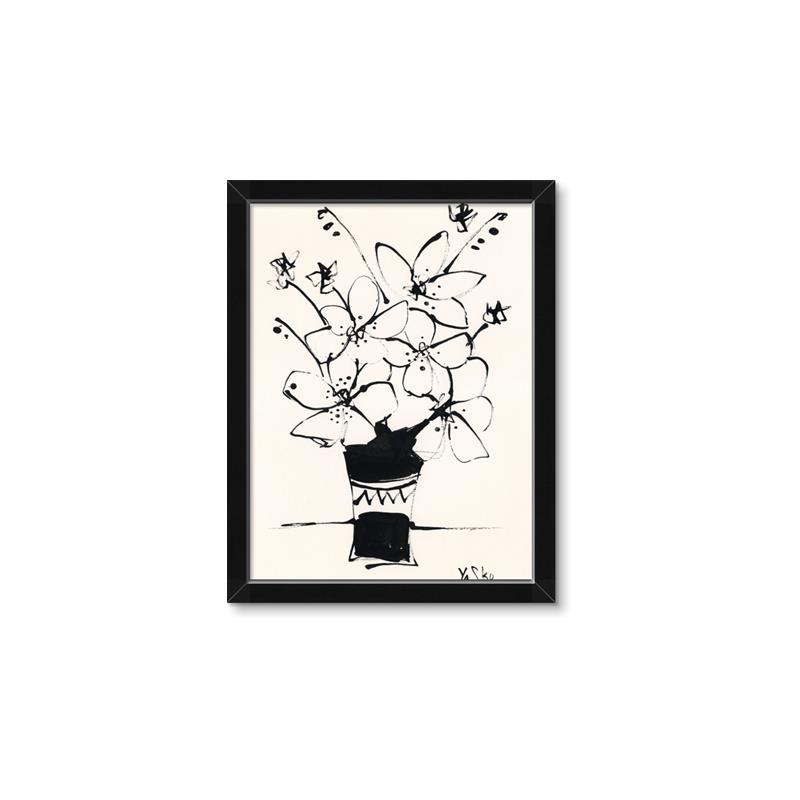Picture of Bloom in Contrast _GroupedProduct_Rectangle_Portrait_Framed_Matted_