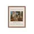 Picture of Pergola with Oranges _GroupedProduct_Rectangle_Portrait_Framed_Matted_