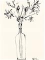 Picture of Sketched Flower _GroupedProduct_Rectangle_Portrait_Unframed_Print_Only_