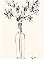 Picture of Sketched Flower _GroupedProduct_Rectangle_Portrait_Unframed_Print_Only_