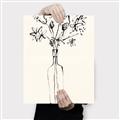 Picture of Sketched Flower _GroupedProduct_Rectangle_Portrait_Canvas_