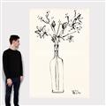 Picture of Sketched Flower _GroupedProduct_Rectangle_Portrait_Canvas_