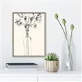 Picture of Sketched Flower _GroupedProduct_Rectangle_Portrait_Canvas_Framed_