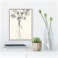 Picture of Sketched Flower _GroupedProduct_Rectangle_Portrait_Canvas_Framed_